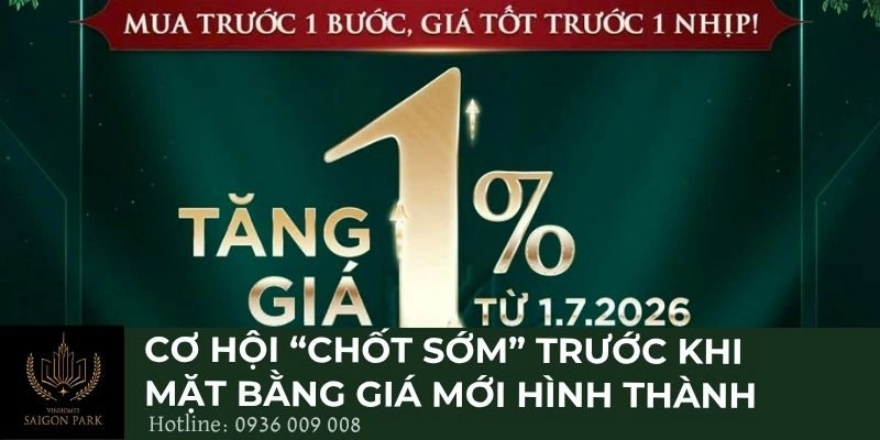 Cơ hội “chốt sớm” trước khi mặt bằng giá mới hình thành