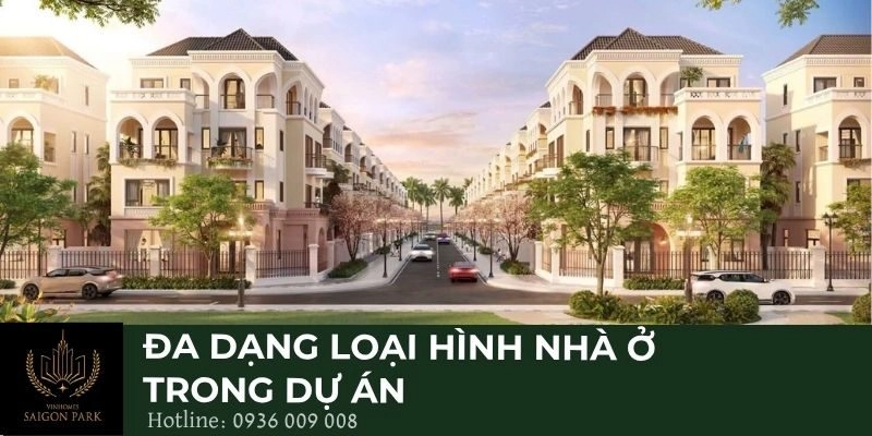 Đa dạng loại hình nhà ở trong dự án