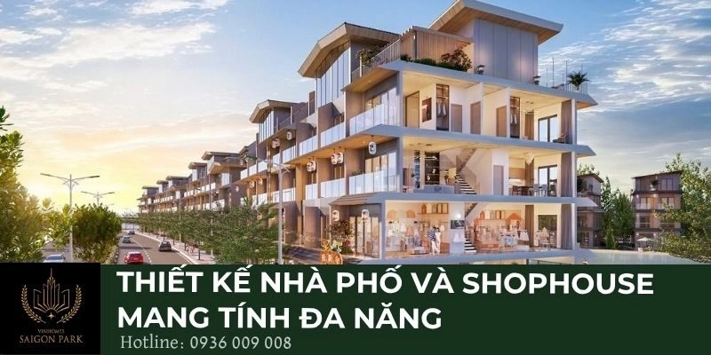 Thiết kế nhà phố và shophouse mang tính đa năng