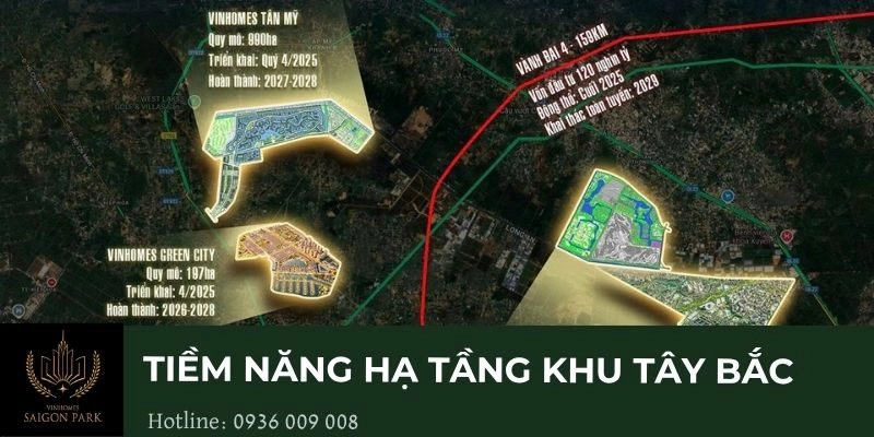 Tiềm năng hạ tầng khu Tây Bắc