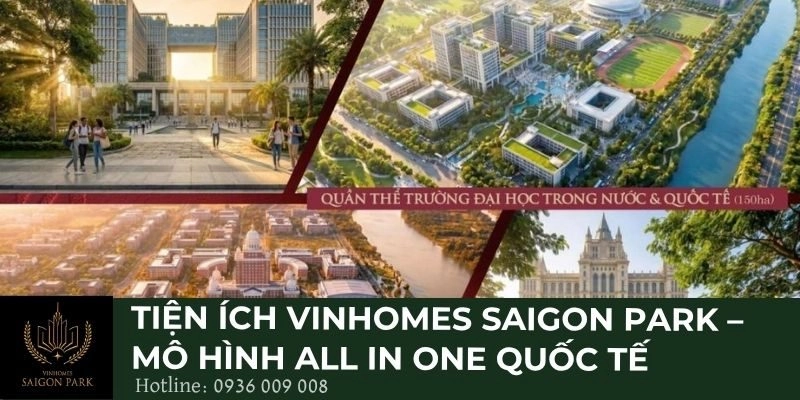 Tiện ích Vinhomes Saigon Park – Mô hình All In One Quốc Tế